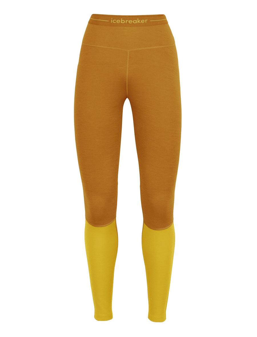 Clove / Silent Gold Icebreaker 200 ZoneKnit™ Merino Leggings Women's Base Layers | AU 1847BEXC